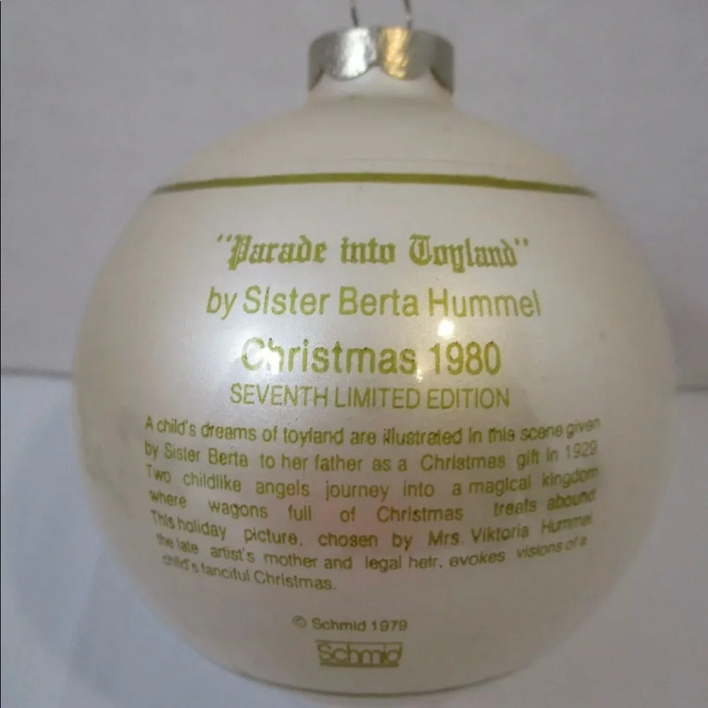 1980 Schmid Christmas Ornament Parade into Toyland Sister Berta Hummel collected